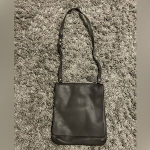 Coach Black Leather Unisex Shoulder Bag